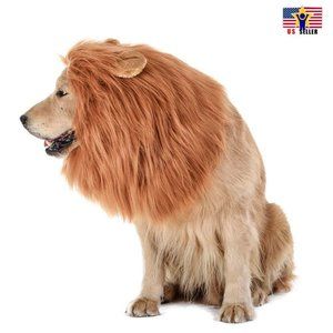 Pet Dog Puppy Cat Fur Wig Lion Costume Halloween.missing tail piece